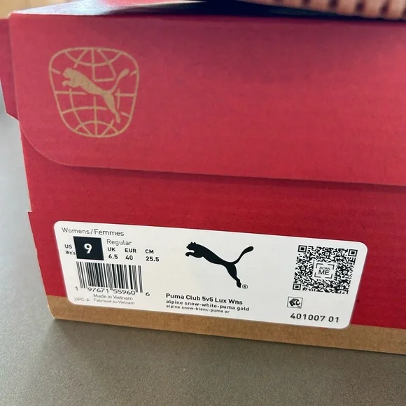 Puma White and Tan Sneakers - Picture 3 of 3